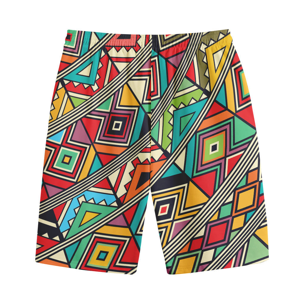 Retro African Ethnic Tribal Print Cotton Shorts