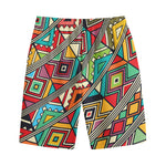 Retro African Ethnic Tribal Print Cotton Shorts