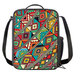 Retro African Ethnic Tribal Print Crossbody Lunch Bag