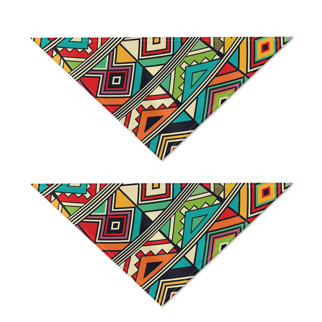 Retro African Ethnic Tribal Print Dog Bandana