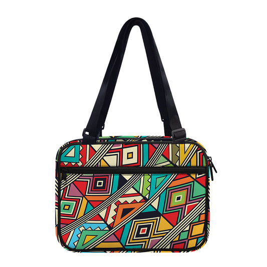 Retro African Ethnic Tribal Print Double Strap Bible Bag