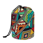 Retro African Ethnic Tribal Print Drawstring Makeup Bag