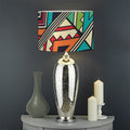 Retro African Ethnic Tribal Print Drum Lamp Shade