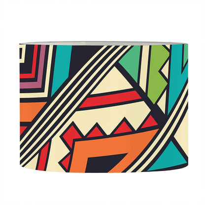 Retro African Ethnic Tribal Print Drum Lamp Shade