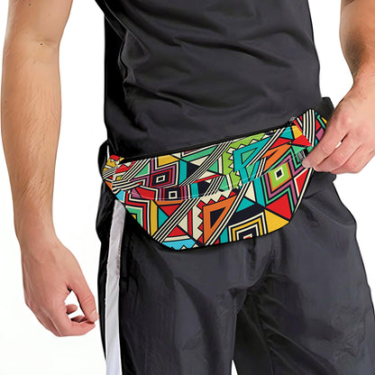 Retro African Ethnic Tribal Print Fanny Pack