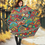 Retro African Ethnic Tribal Print Foldable Umbrella