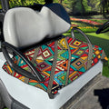 Retro African Ethnic Tribal Print Golf Cart Seat Cover
