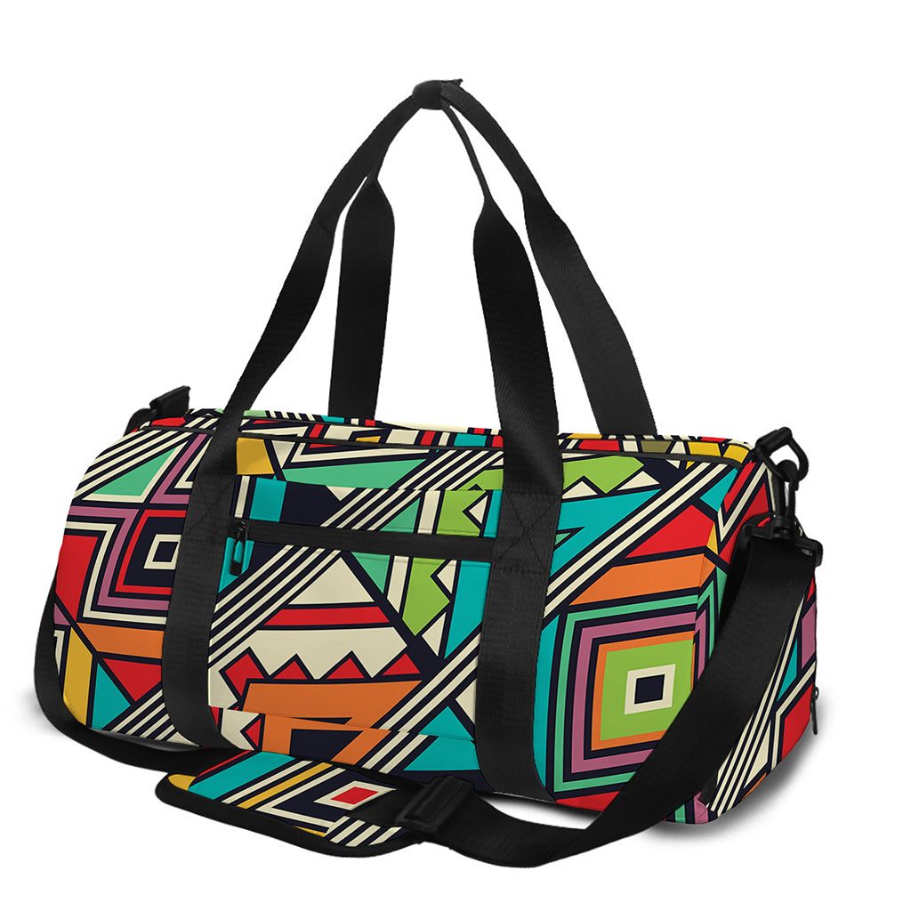 Retro African Ethnic Tribal Print Gym Bag