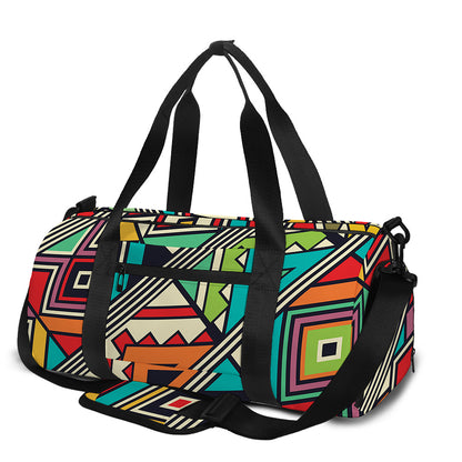 Retro African Ethnic Tribal Print Gym Bag