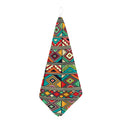 Retro African Ethnic Tribal Print Hand Towel