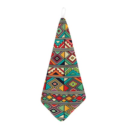 Retro African Ethnic Tribal Print Hand Towel