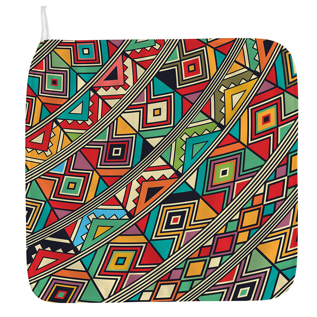 Retro African Ethnic Tribal Print Hand Towel