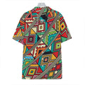 Retro African Ethnic Tribal Print Hawaiian Shirt