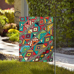 Retro African Ethnic Tribal Print House Flag