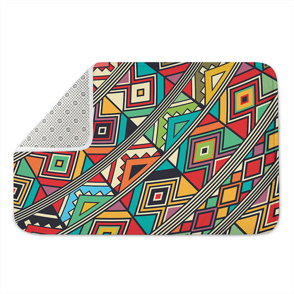 Retro African Ethnic Tribal Print Indoor Door Mat
