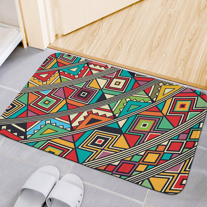 Retro African Ethnic Tribal Print Indoor Door Mat