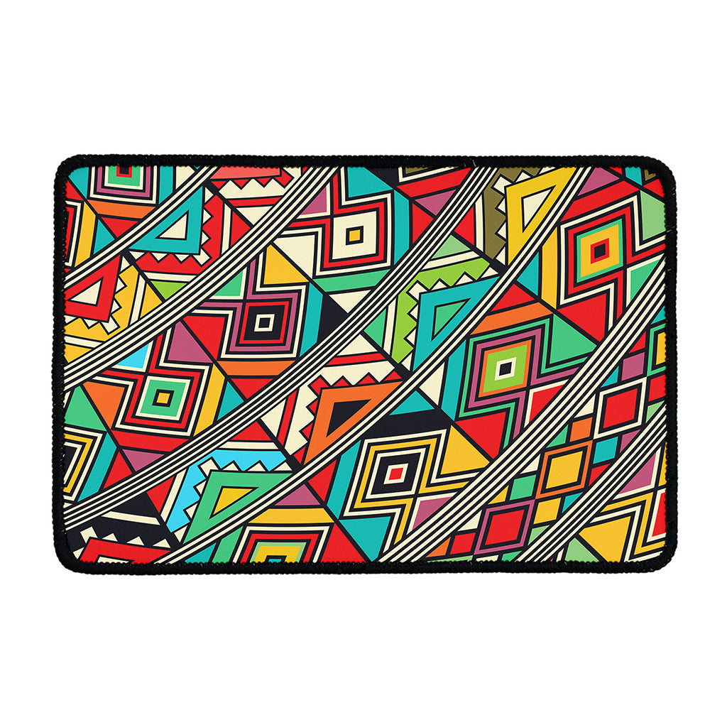 Retro African Ethnic Tribal Print Kitchen Mat