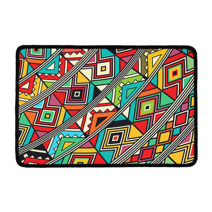 Retro African Ethnic Tribal Print Kitchen Mat
