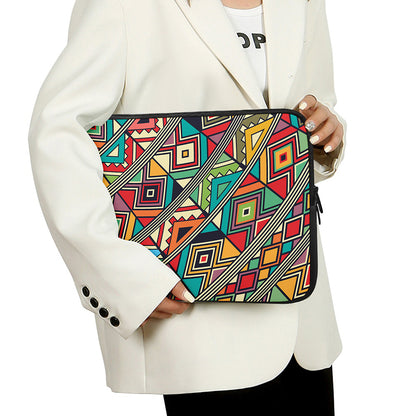 Retro African Ethnic Tribal Print Laptop Sleeve