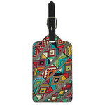 Retro African Ethnic Tribal Print Luggage Tag