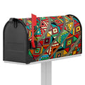 Retro African Ethnic Tribal Print Mailbox Cover