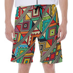 Retro African Ethnic Tribal Print Men's Beach Shorts