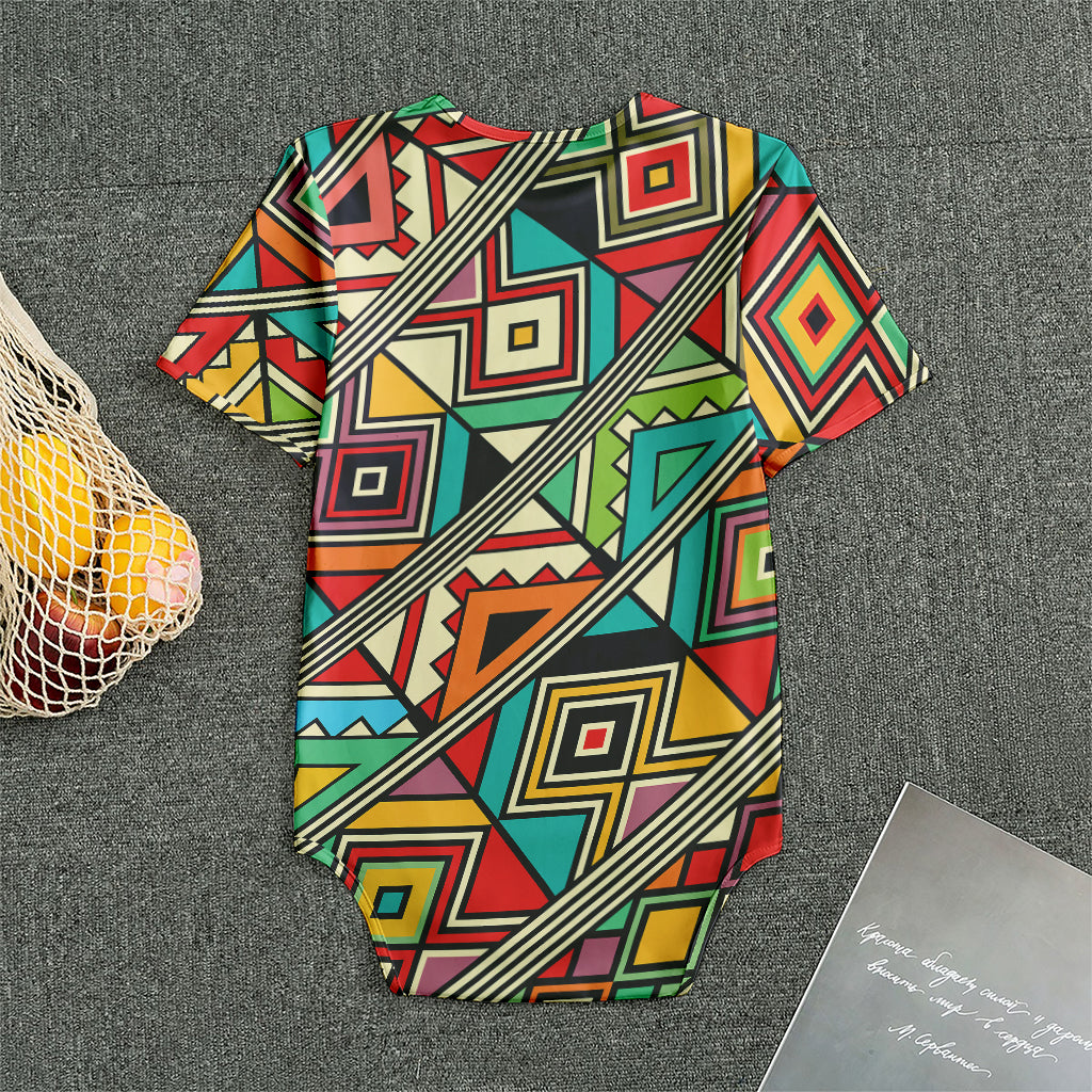 Retro African Ethnic Tribal Print Men's Bodysuit