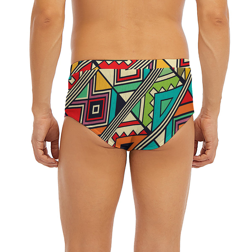 Retro African Ethnic Tribal Print Men's Briefs