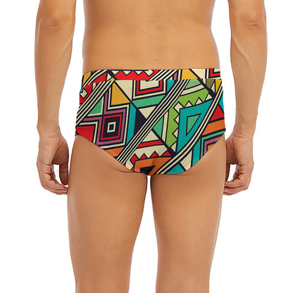 Retro African Ethnic Tribal Print Men's Briefs