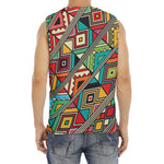 Retro African Ethnic Tribal Print Men's Fitness Tank Top