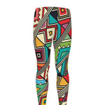 Retro African Ethnic Tribal Print Men's leggings