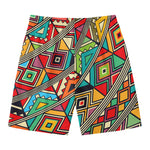 Retro African Ethnic Tribal Print Men's Swim Trunks