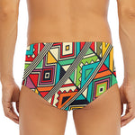 Retro African Ethnic Tribal Print Men's Triangle Swim Briefs