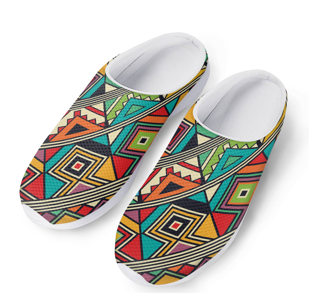Retro African Ethnic Tribal Print Mesh Casual Shoes