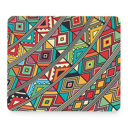 Retro African Ethnic Tribal Print Mouse Pad