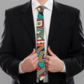 Retro African Ethnic Tribal Print Necktie