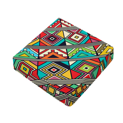 Retro African Ethnic Tribal Print Outdoor Seat Cushion Cover