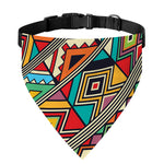 Retro African Ethnic Tribal Print Over The Collar Dog Bandana