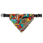 Retro African Ethnic Tribal Print Over The Collar Dog Bandana