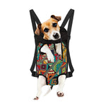 Retro African Ethnic Tribal Print Pet Carrier Backpack