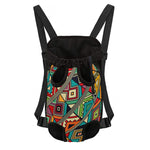 Retro African Ethnic Tribal Print Pet Carrier Backpack