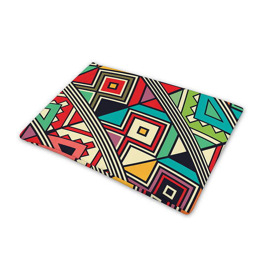 Retro African Ethnic Tribal Print Pet Cooling Mat Cover