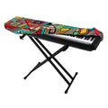 Retro African Ethnic Tribal Print Piano Keyboard Cover