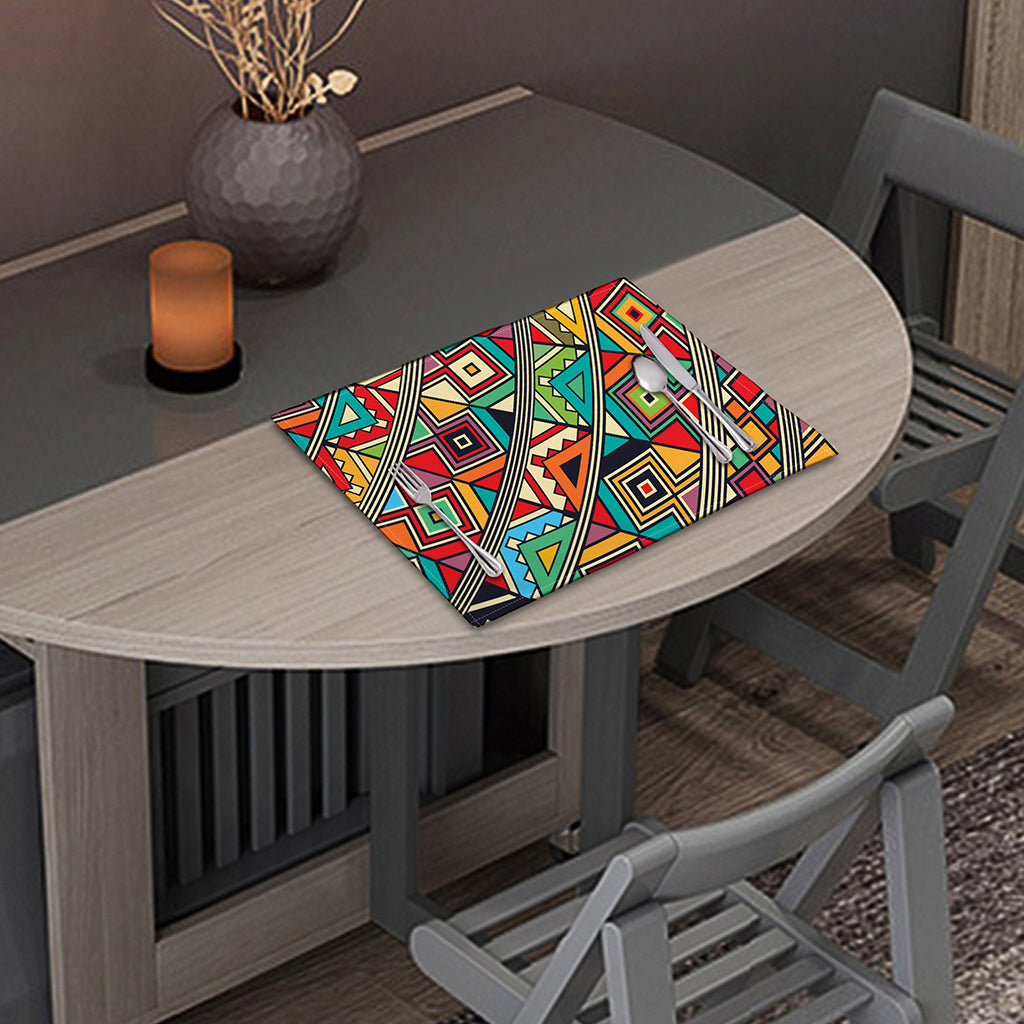 Retro African Ethnic Tribal Print Placemat