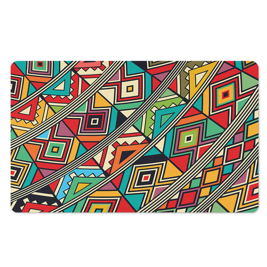 Retro African Ethnic Tribal Print Polyester Doormat