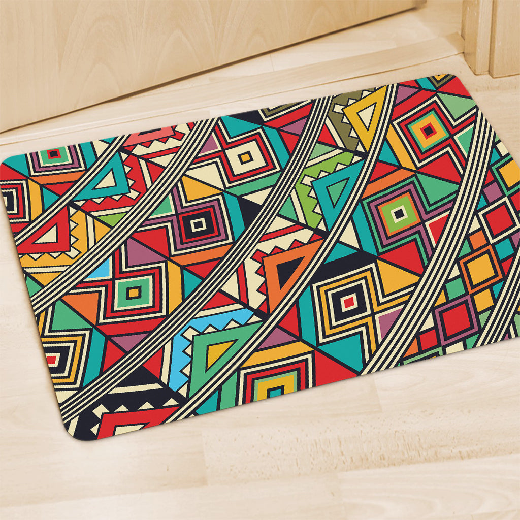 Retro African Ethnic Tribal Print Polyester Doormat