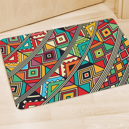 Retro African Ethnic Tribal Print Polyester Doormat