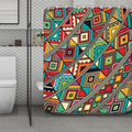 Retro African Ethnic Tribal Print Polyester Shower Curtain