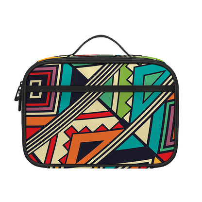 Retro African Ethnic Tribal Print Portable Lunch Bag