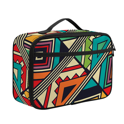 Retro African Ethnic Tribal Print Portable Lunch Bag